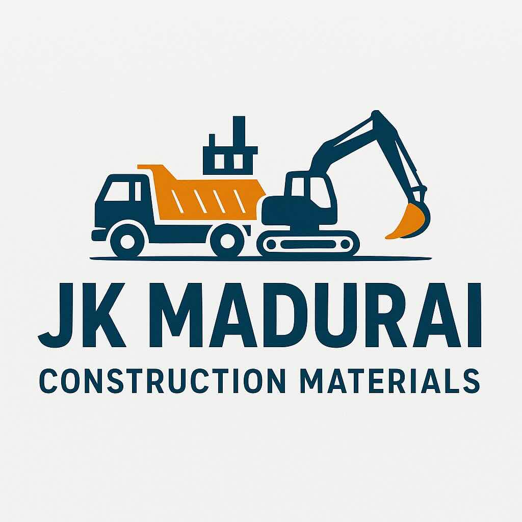 JK Madurai Construction Materials Logo - M-Sand, P-Sand, Gravel Supplier